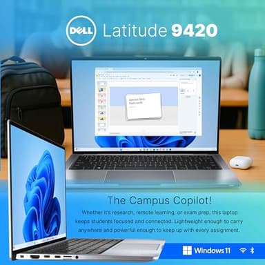Dell Latitude 9420 Laptop | 14" FHD LCD | Intel Core i7 11th Gen | 16GB RAM | 512GB SSD | Backlit Keyboard | Webcam | WiFi | Windows 11 Pro | Business Ultrabook Computer (Renewed) - Image 7
