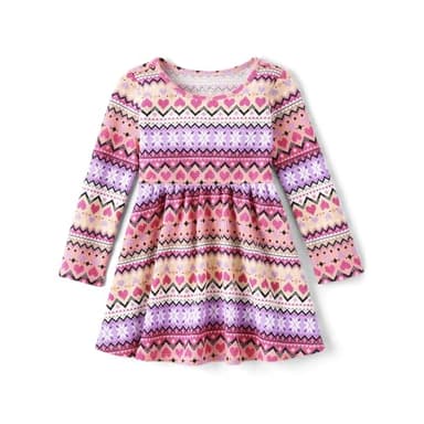 The Children's Place,and Toddler Long Sleeve Fashion Dress,3T
