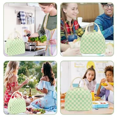 Bluboon Lunch Box for Women men Insulated Cute Corduroy Lunch bag, Reusable Cooler Bag for Work, Picnic, Travel - Image 5