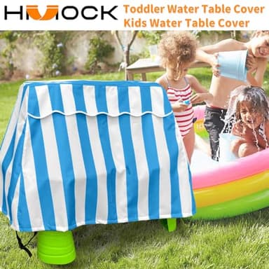 HMOCK Kids Water Table Cover Water Table for Toddlers 1-3 Outdoor Water Table Toys Cover Patio Waterproof Dust Proof Anti-UV - Image 2
