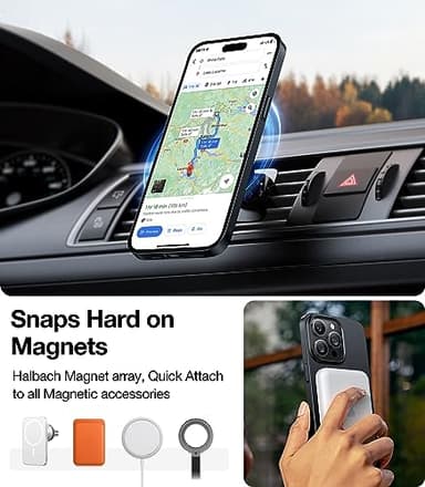 TORRAS Magnetic Slim-Fit for iPhone 15 Pro Max Case, Ultra-Thin 15 ProMax Phone Case Compatible with MagSafe, Lightweight Anti-Scratch Matte Hard iPhone 15 ProMax Case 6.7 inch OriginFit, Black - Image 9