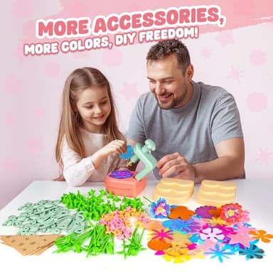 beefunni Flower Bouquet Craft Kit, DIY Arts and Crafts Toys for Kids Ages 4-8, Educational Flower-Making Activity Toy Set for Toddler and Kids, Birthday Gift for 4 5 6 7 8+ Year Old Girls and Boys - Image 6
