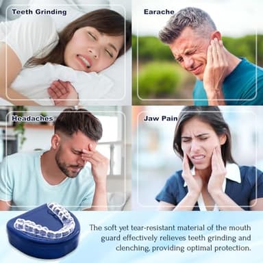 Anti Grinding Guard, Mouth Guard for Grinding Teeth at Night, Mouth Guard for Clenching Teeth at Night, Night Guards for Teeth Grinding with 12 Cleaning Tablets - Image 5