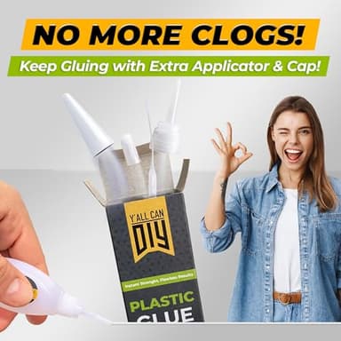 Y'allCanDiy Super Glue for Plastic 20g (0.7 oz) – Cyanoacrylate Based Heavy Duty CA Glue for Legos, Miniatures, PLA, 3D Printing, Toys, ABS, PVC, DIY Kits - Image 5