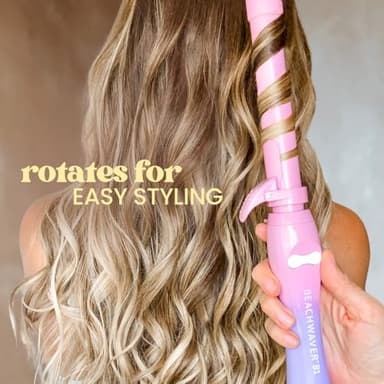 Beachwaver B1 Rotating Curling Iron - Automatic 1 Inch Ceramic - Easy-to-Use Spinning Wand for Long-Lasting Waves - Auto-Shut Off and Dual Voltage (BW160) - Image 2