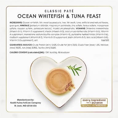 Purina Fancy Feast Seafood Classic Pate Collection Grain Free Wet Cat Food Variety Pack - (Pack of 30) 3 oz. Cans - Image 8