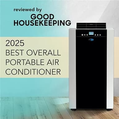 Whynter Portable Air Conditioner 14,000 BTU with Dual Hose Dehumidifier & Cooling Fan for 500 Sq Ft Rooms, Includes AC Unit Window Kit, ARC-14S (9,500 SACC) - Image 2