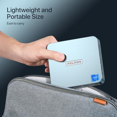 PELADN Mini PC, N97(up to 3.4GHz),16GB DDR4/512GB SSD,Type-C/Dual HDMI,Mini Desktop Computer,4K/60Hz Triple-Display USB3.2/BT4.2/WiFi5 Mini Computers for Home Business - Image 7