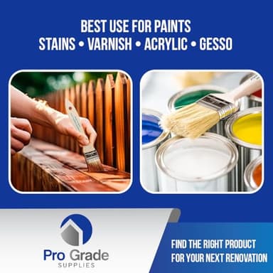 Pro Grade - Chip Paint Brushes - 36-Pack - 2 Inch Chip Brush for Paints, Stains, Varnishes, Glues, & Gesso - Image 4