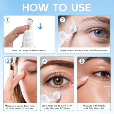 Tantea Under Eye Cream Anti-Aging | 6 in 1 Collagen Anti-Wrinkle Eye Cream - Peptides, Bakuchiol, Centella - Wrinkles | Fine Lines | Dark Circles | Puffiness | Natural Retinol Alternative, 0.51 fl.Oz - Image 7