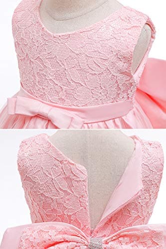 LZH Baby Girls Flower Princess Bowknot Wedding Pageant Christening Baptism Communion Party Dress - Image 5
