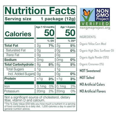 Little Bellies Organic Puffs Variety Pack, Blueberry & Apple and Cinnamon (Pack of 18) - Image 6