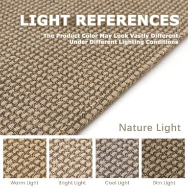 KOZYFLY Long Runners for Hallways 3x12 ft Washable Kitchen Runner Non Slip Rubber Backed Hallway Rugs Cotton Entryway Runner Rug Floor Carpet for Indoor Hall, Backdoor, Kitchen, Tan/Orange/Brown - Image 3