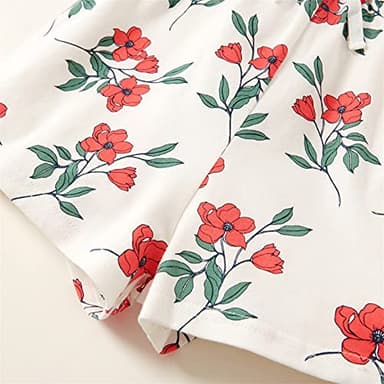 PATPAT Big Kids 3 Pieces Solid Floral Rompers Little Girl Elastic Waist Sleeveless One Piece Knit Jumpsuits Multipack, 7-8 Years - Image 6