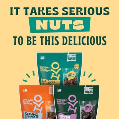 Orchard Valley Harvest All Good Antioxidant Mix, Made With Real Pink Himalayan Sea Salt, Dark Chocolate Almonds, Hazelnuts, Sweetened Berries, Gluten Free, Non-GMO, Stand Up Bag, 8 oz (Pack of 1) - Image 7