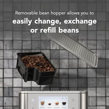 KitchenAid Fully Automatic Espresso Machine KF8 with Milk Attachment and Plant Based Milk Options, KES8558SX, Stainless Steel - Image 4