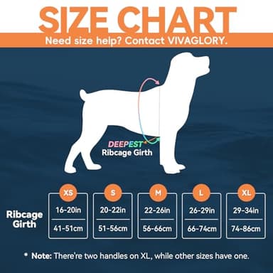 VIVAGLORY Neoprene Dog Life Vest, Dog Life Jacket for Swimming & Boating, Lightweight & Buoyancy for Puppy Doggy, Swimming Vest with Handle, XL, Blue Wave - Image 6