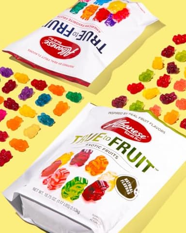 Albanese World's Best True to Fruit Gummies, Variety Pack, 5oz Bag of Gummy Candy (Pack of 6), Individually Wrapped Soft & Chewy Candy Snacks - Image 5