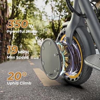 Electric Scooter, 350W/500W Motor, 8.5''/14''Tires, Top Speed 19/22 mph, Max 20/27/49 Miles Ranges, Adults Foldable E Scooter for Adults - Image 3
