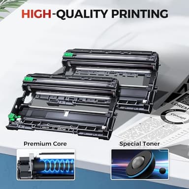 Compatible DR730 (Not Toner) Replacement for Brother Drum DR730 DR-730 Compatible with MFC-L2750DW HL-L2370DW MFC-L2710DW HL-L2350DW DCP-L2550DW Printer (2 Pack, Black) - Image 4