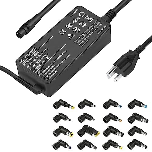 ELECBRAIN 90W Universal AC Adapter Laptop Charger Compatible with HP Dell Lenovo Acer Asus Toshiba IBM Sony Fujitsu Gateway Notebook Ultrabook Chromebook Power Supply Cord with 16 Connectors - Image 1