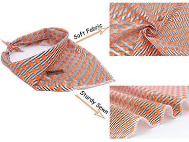 Elegant Little Tail Bandana for Boy Girl Small Medium Large Dogs, Comfortable Bibs Scarf, Adjustable Square Kerchief - Image 2