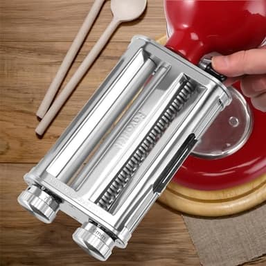 FavorKit Pasta Maker Attachment for KitchenAid Mixers,3 in 1 Set Included Pasta Sheet Roller, Spaghetti and Fettuccine Cutter Accessories - Image 8