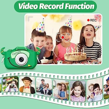 Goopow Kids Camera Toys for 3-8 Year Old Girls Boys,Children Digital Video Camcorder Camera with Cartoon Soft Cover, Best Chritmas Birthday Festival Gift for Kids - 32G SD Card Included - Image 7