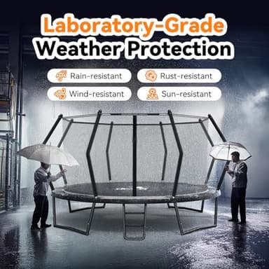 BCAN Trampoline 16FT Trampoline Outdoor with Enclosure for Kids Adults-TSL-2025 - Image 6