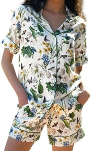 Women's Italian-Designed Short Pajama Set - Silky-Soft, 100% Natural Luxe Viscose Rayon - Image 3