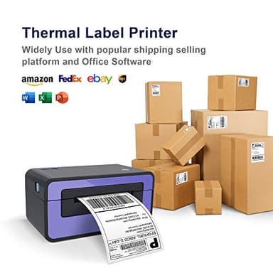 POLONO Genuine 4" x 6" Direct Thermal Shipping Label, Thermal Label (Pack of 500), Perforated Fanfold Labels Compatible with POLONO PL80E, PL70E, PL60 Label Printer, BPA & BPS Free, Commercial Grade - Image 6