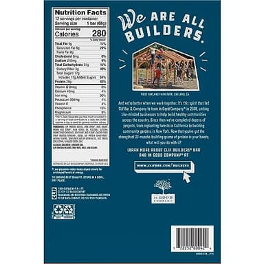 CLIF BUILDERS Protein Bars - Chocolate Flavor - 20g Plant Based Protein - Gluten Free - Non-GMO - Low Glycemic - No Artificial Sweeteners - 2.4 oz. (12 Pack) - Image 17