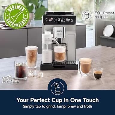De'Longhi Eletta Explore Fully Automatic Espresso Machine with Cold Brew, ECAM45086S (Renewed) - Image 2