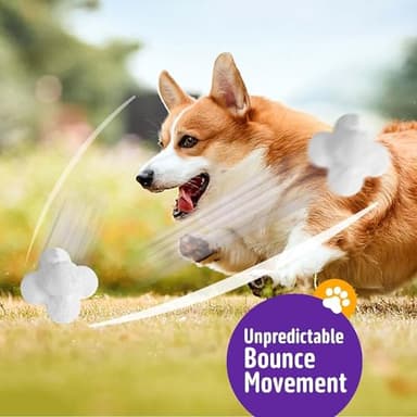 Kimee 3.9'' Dog Balls Tennis Ball for Aggressive Chewers, Atom Teething Balls Dog Chew Toys for Large Medium Small Dogs and Puppies, 3 Pack - Image 5