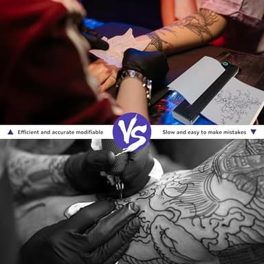 P90 Tattoo Stencil Printer, Wireless Thermal Tattoo Printers with Stencil Paper,Portable Tattoos Printer Compatible with Phone Pad and PC - Image 5