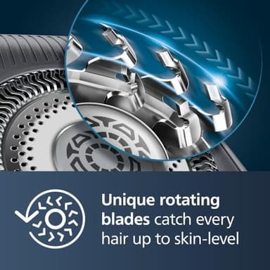 Philips Norelco Shaver Series 9400 Wet and Dry Electric Shaver, with Lift and Cut Shaving System and SenseIQ Technology, Pop-up Trimmer, Model S9606/80 - Image 3