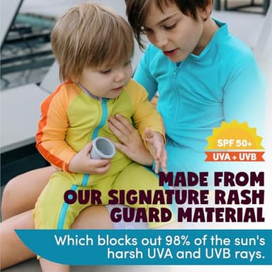 SwimZip Boys' Long-Sleeve UPF 50+ Swimsuit for Baby, Toddler, & Little Boys - Image 4