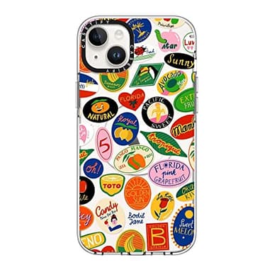 CASETiFY Clear iPhone 14 Plus Case [Not Yellowing / 6.6 ft. 3X Military Grade Drop Protection/Magsafe] - Fruit Stickers - Clear - Image 2