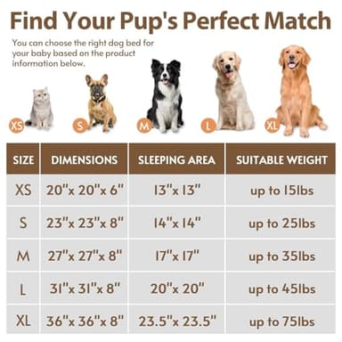 JOLLYVOGUE Calming Dog & Cat Bed for Large Dogs, Anti-Anxiety Donut Cuddler Cozy Soft Round Bed with Anti-Slip Bottom, Fluffy Faux Fur Plush Cushion Beds for Medium Dogs (36") - Image 6