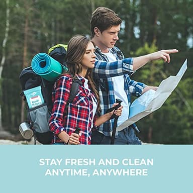 Body Wipes XL Shower Wipes Body Wipe for Adults Bathing, Traveling, Camping, Gym, Car, Elderly, Bedridden - Disposable Washcloths for Adults No Rinse 1 Box, 5 Pack (50 ct) - Image 9