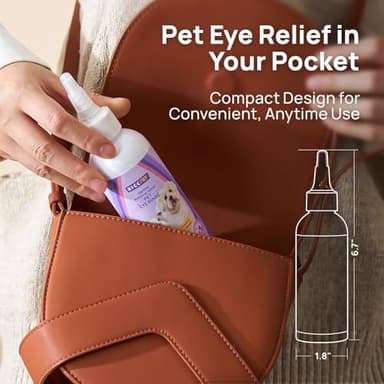 HICC PET Dog Eye Drops 5.1 fl oz Eye Drops for Dogs and Cats Vet-Recommended Dog Eye Infection Treatment to Soothe Infection Allergy, Relieve Dry Eyes Pink Eyes, Pet Tear Stain Cleaner - Image 6