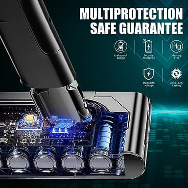 EGR Upgraded 7000mAh V8 Battery Replacement Compatible with Dyson V8 Animal Battery Replacement V8 Absolute V8 Motorhead V8 Fluffy SV10 Carbon Fiber Vacuum Cleaner 2 Filters and 3 Screws Included - Image 5