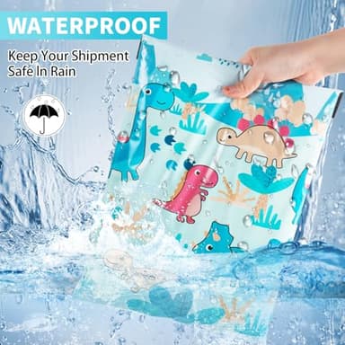 Oududianzi Poly Mailers 10x13, 100PCS Shipping Bags, Mailing Bags, Packaging Bags, Mailers Poly Bags, Polymailer Shipping Envelopes for Small business - Dinosaur - Image 3