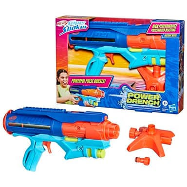 Nerf Super Soaker Power Drench Water Blaster, High Performance Pressurized Blasting, Easy Fill Station, Water Toys, Ages 8+ - Image 12