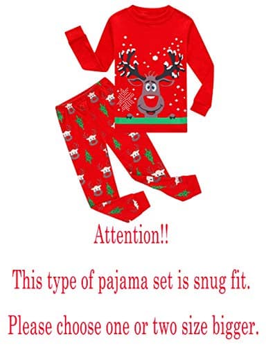Family Feeling Baby Girls Boys Long Sleeve Christmas Pajamas Sets Cotton Pyjamas Toddler Infant Kids 12-18 Months Reindeer - Image 2