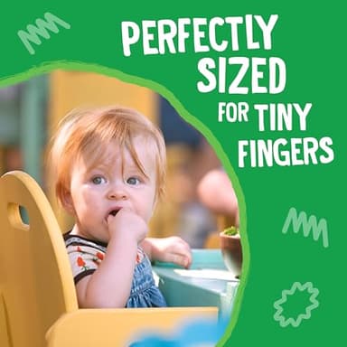 Earth's Best Organic Melty Hoops, Bite-Sized Snacks for Babies 8 Months and Up, Spring Veggie, 0.32 Ounce Individual Bags (Pack of 4) - Image 4