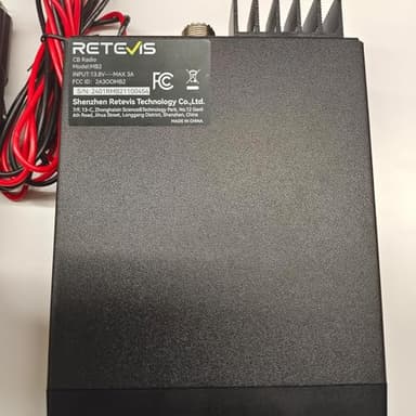 Retevis MB2 AM/FM Professional CB Radio, 40 Channels Mini Radio, Easy to Operate, Squelch Knob ASQ, VOX, Auto-Scan, CB Mobile Radio for Truckers, Black - Image 9