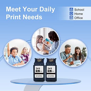 245XL Ink Cartridges Replacement for Canon 245XL Black Ink Cartridges 245 XL 245XL PG-245XL High Yield Compatible with Pixma TR4520 MG2522 MX492 MX490 TR4500 Printer 245XL Black Ink - Image 6