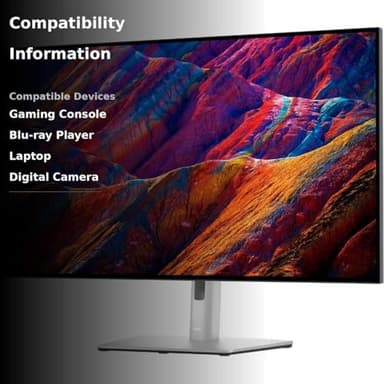 Dell UltraSharp U3223QE 31.5" 4K UHD WLED LCD Monitor - 16:9 - Black, Silver - Image 3