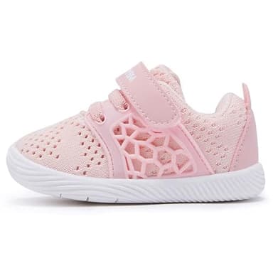 BMCiTYBM Baby Shoes Boys Girls Mesh Sneakers Infant Breathable Walking Shoes Lightweight Non-Slip First Walkers 6 9 12 18 24 Months Pink Size 12-18 Months Infant - Image 7